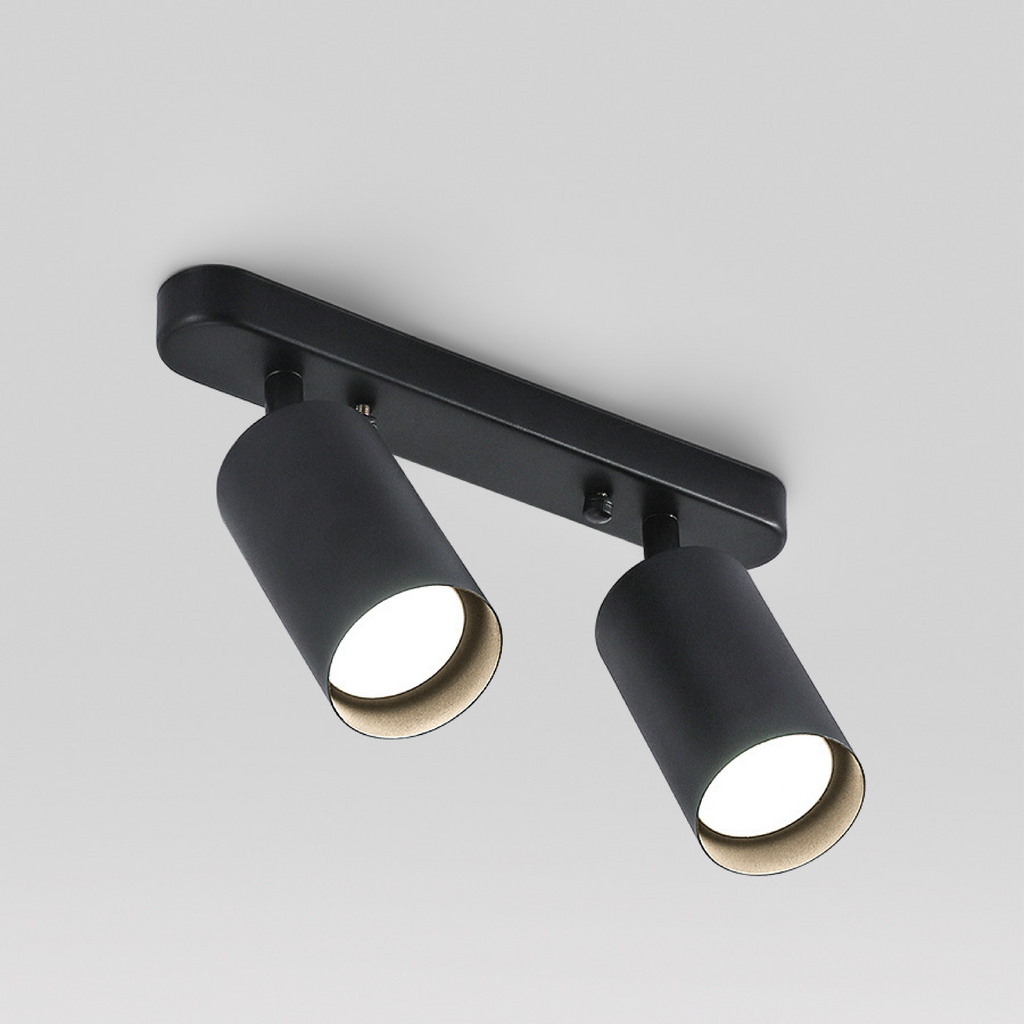 Lampada da soffitto TwinGlow Rotante – Faretto moderno a 2 teste regolabile