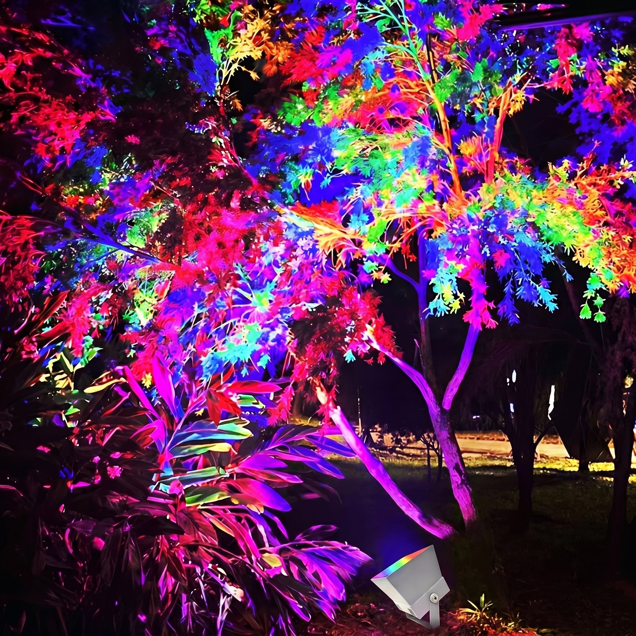 Faro LED RGB Impermeabile per Illuminazione di Giardini e Paesaggi