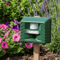 Sistema di dissuasione per uccelli ad ultrasuoni per giardini | Sensore di movimento 170° | Resistente alle intemperie | ZoneCrest