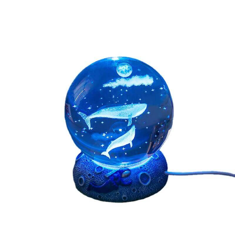 Sfera di Cristallo Luce Notturna del Mondo Sottomarino