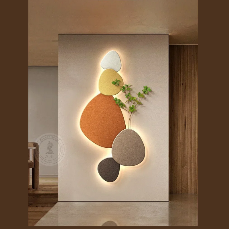 Lampada da Parete Moderna con Design Organico e Illuminazione LED per Interni