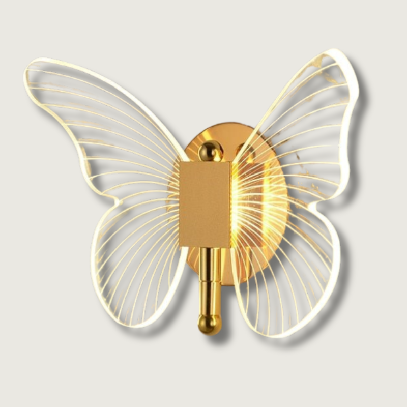Lampada a Muro LED con Effetto Farfalla in Stile Sottile