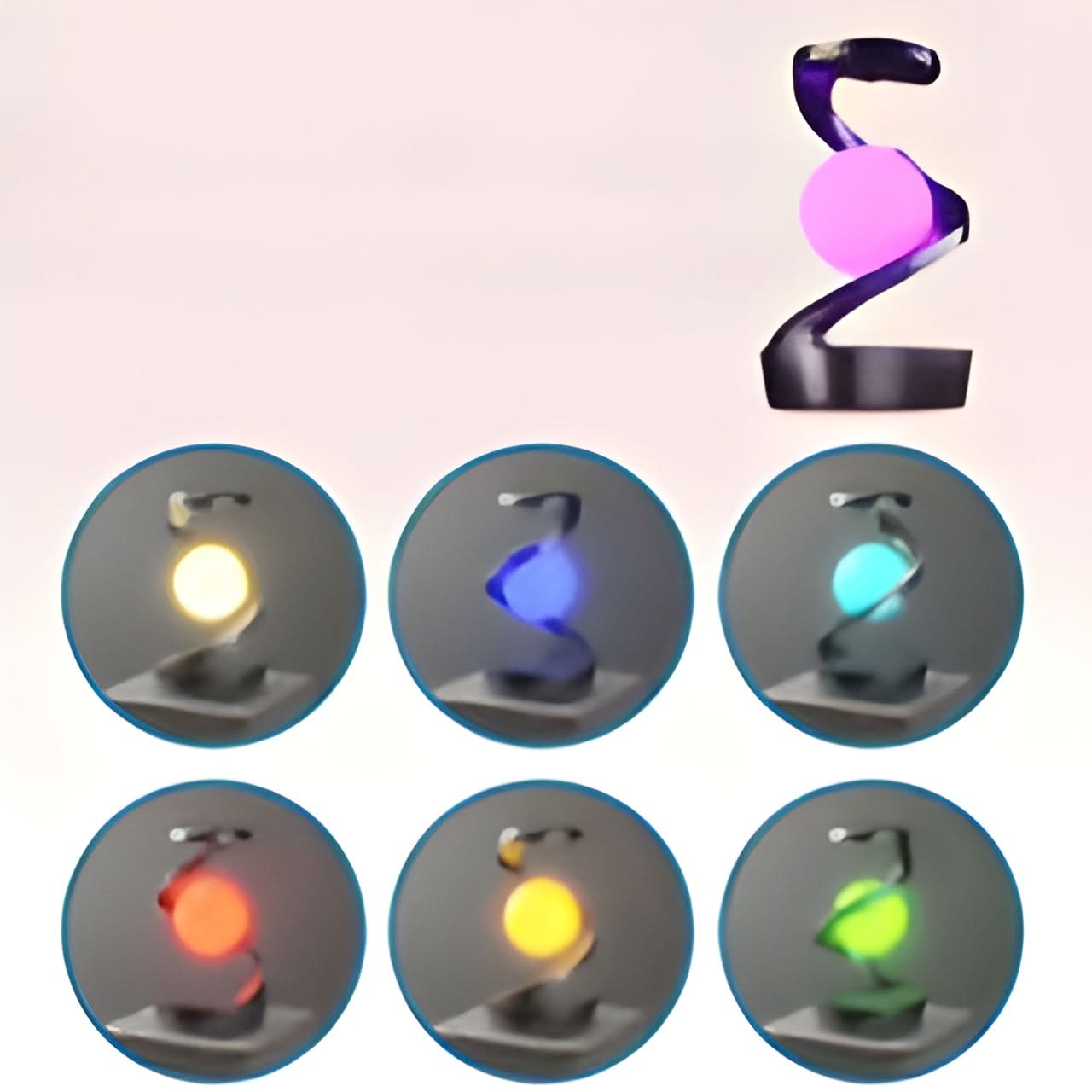 Lampada da Tavolo LED con Ricarica Wireless