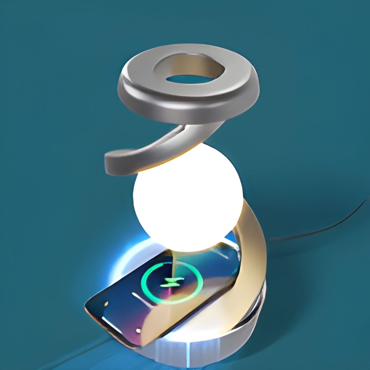Lampada da Tavolo LED con Ricarica Wireless