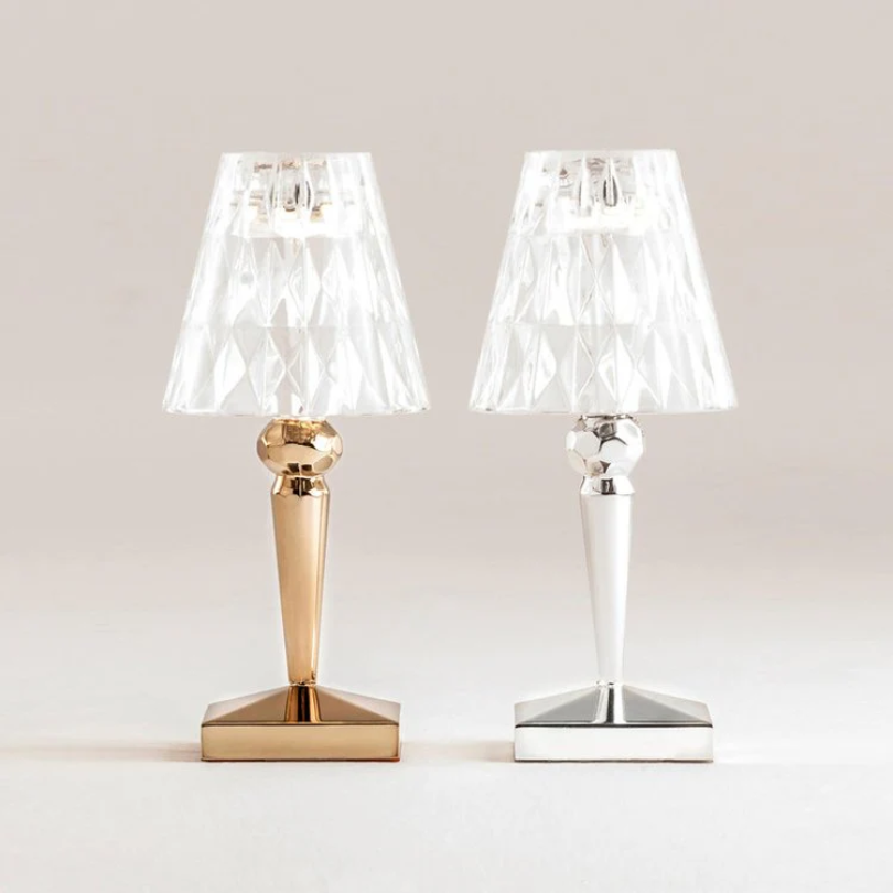 Lampada da tavolo chic con design in cristallo - CrystalLuxe
