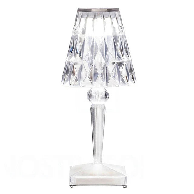 Lampada da Tavolo in Cristallo Acrilico – Design Artistico, Dimmerabile, Risparmio Energetico, Ideale per Soggiorno o Camera da Letto | Brehn