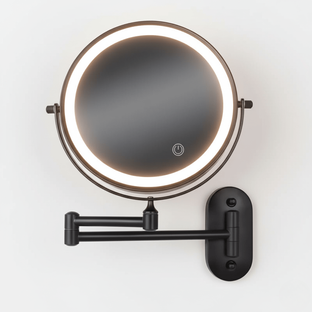 Specchio ingranditore LED da parete | Luminosità regolabile | Ricaricabile | Lumirex