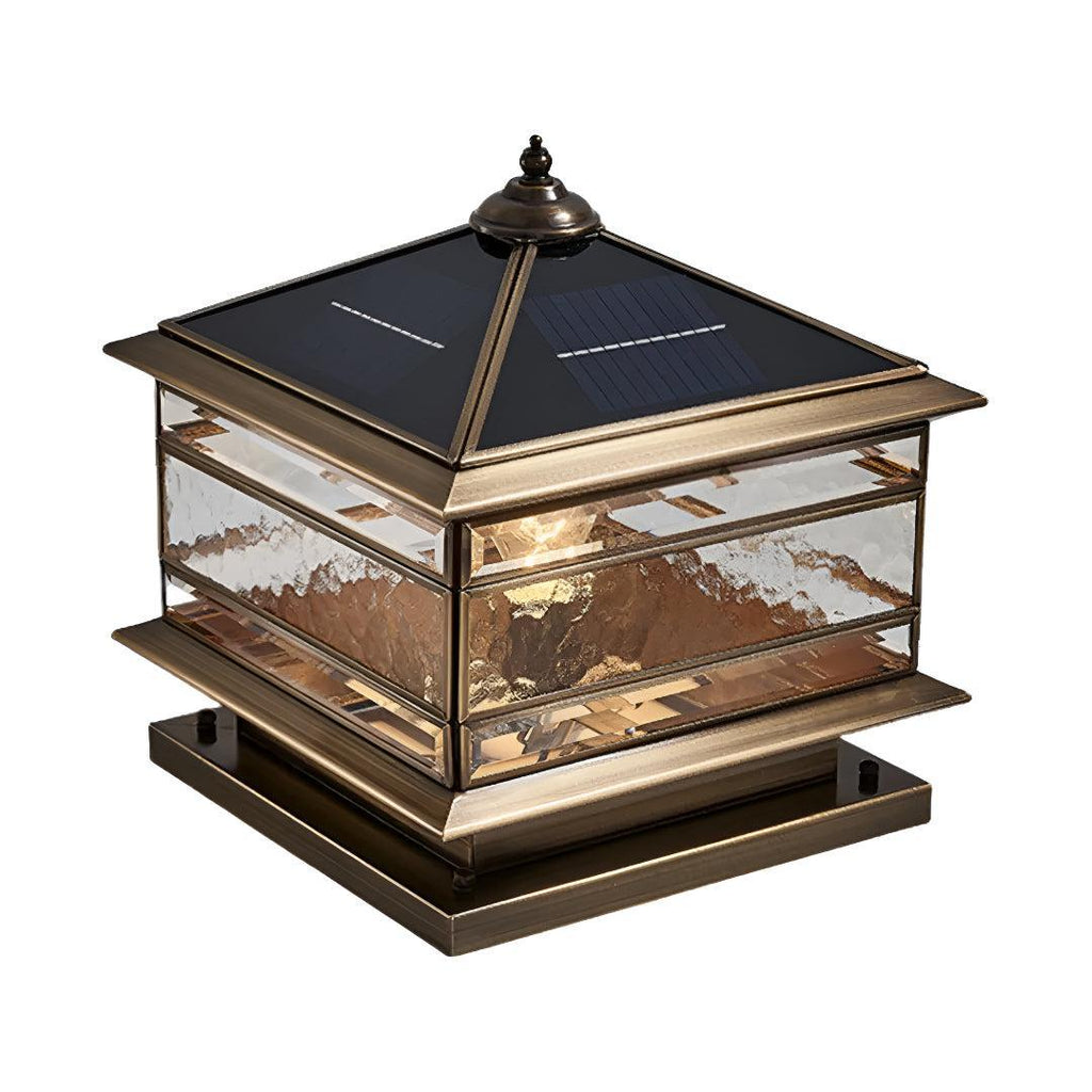 Lanterna Vintage Luce da Esterno per Pilastri di Recinzione
