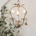 Lampadario Mini Cristallo Vintage con Candele