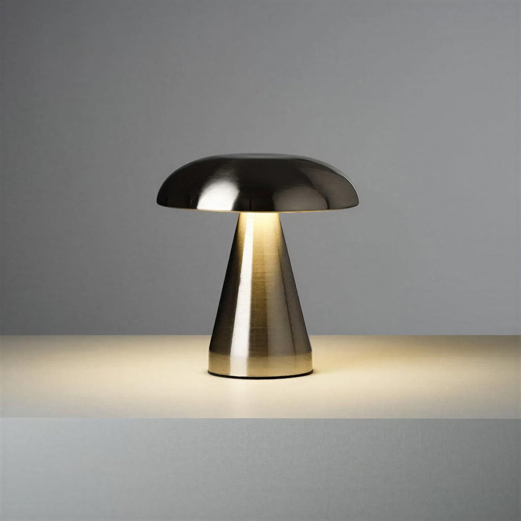 Lampada da Tavolo in Stile Vintage a Forma di Fungo con Illuminazione Calda