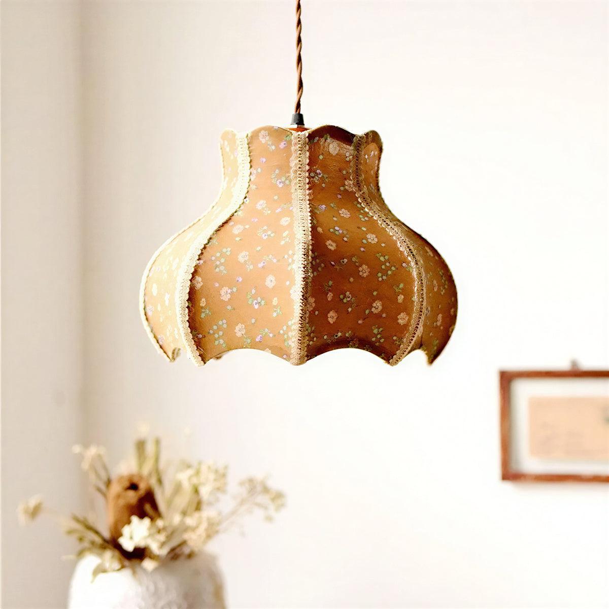 Illuminazione a Sospensione Vintage con Paralume Decorativo Artistico