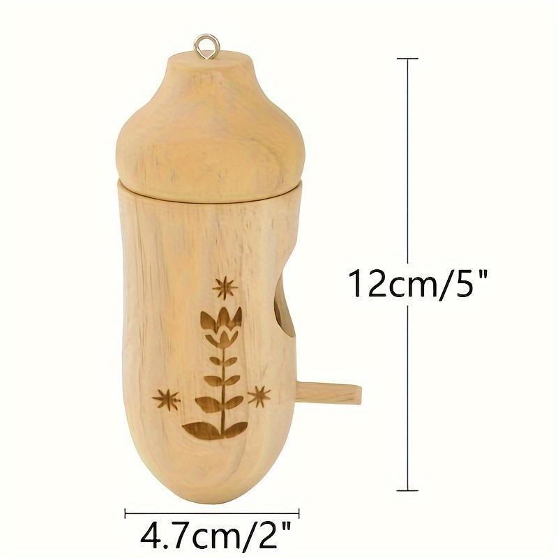 Casa per uccelli in legno appesa set da 3 | Motivi incisi | Nido da giardino | BirchHaven