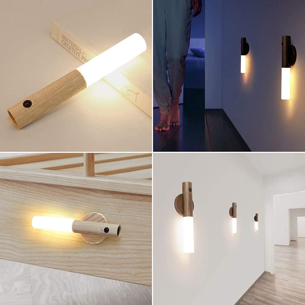 Lampada da parete | Sensore di movimento | Senza fili | Woodlamp