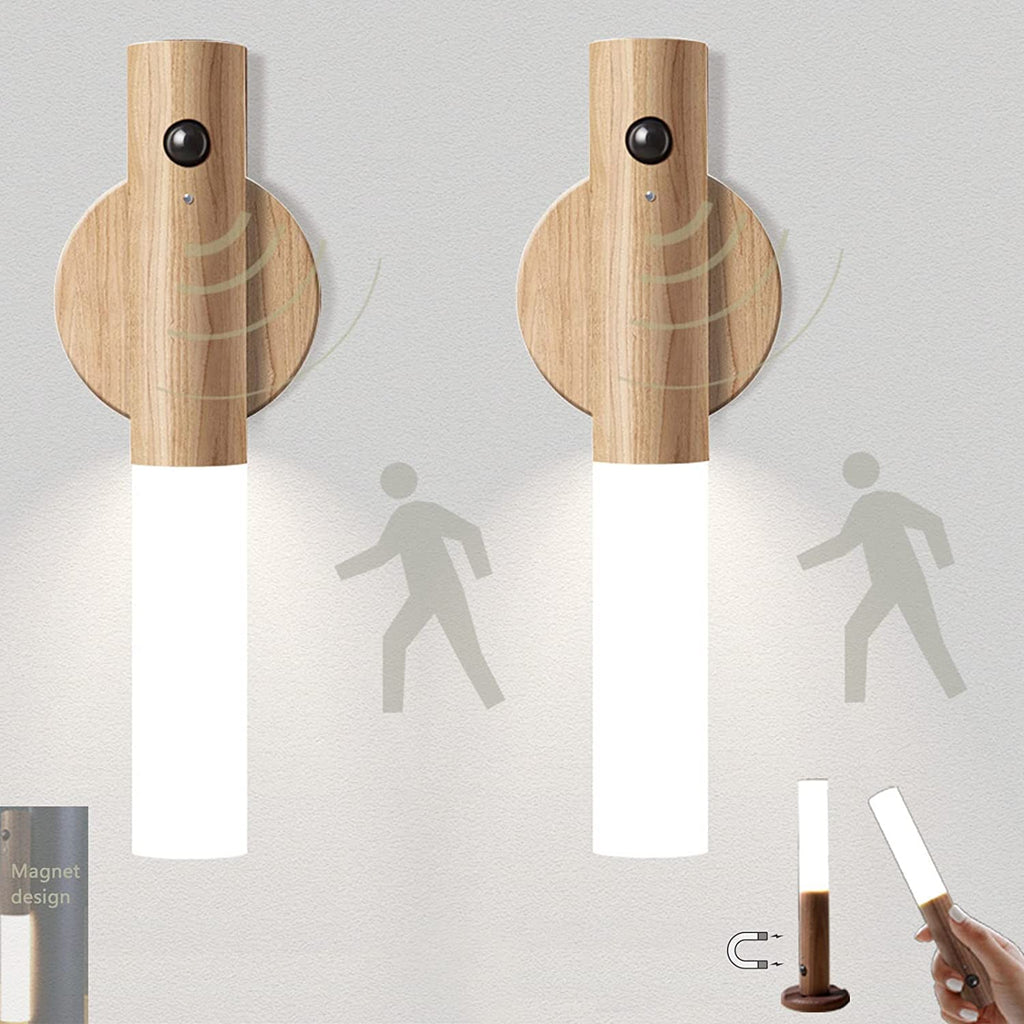 Lampada da parete | Sensore di movimento | Senza fili | Woodlamp