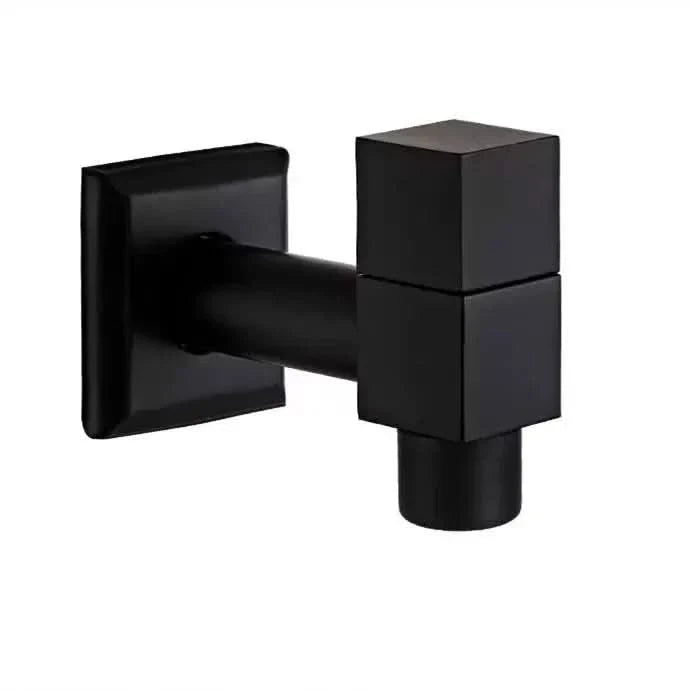 MATTEFLOW – Rubinetto da parete Nero per Cucina, Bagno & Esterni