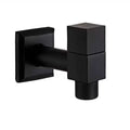MATTEFLOW – Rubinetto da parete Nero per Cucina, Bagno & Esterni