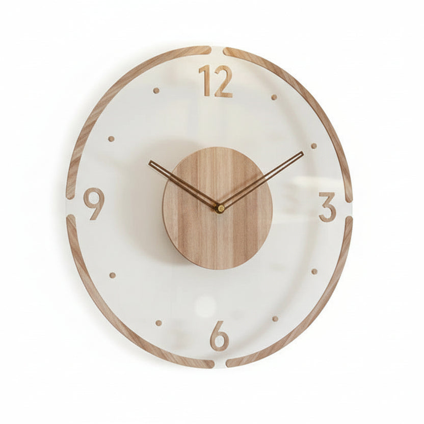 Orologio NORDIC – Orologio da parete silenzioso in legno dal design minimalista