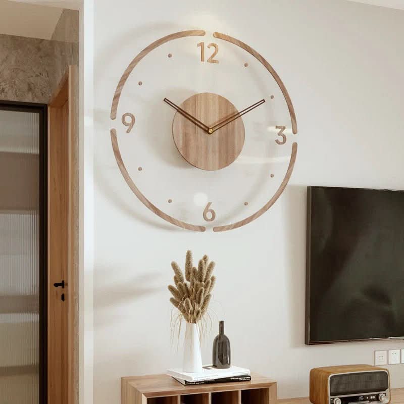 Orologio NORDIC – Orologio da parete silenzioso in legno dal design minimalista
