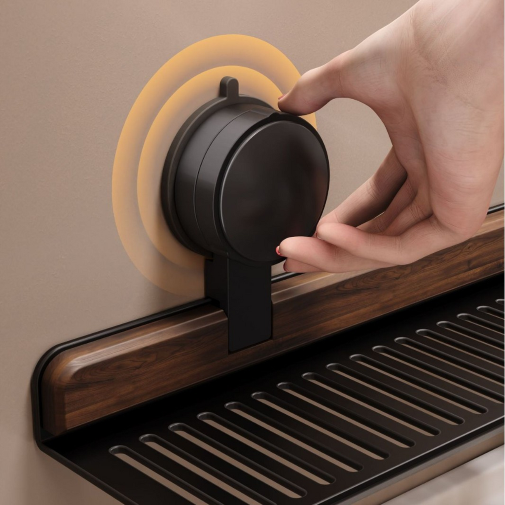 Organizer per Lavabo | Mensola da Parete con Ventosa per il Bagno | Design per Asciugatura per Ordine | SinkSleek