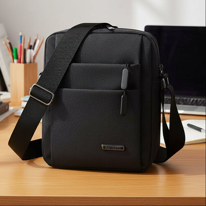 METROSAFE – Borsa a Spalla Impermeabile da Uomo con Design Antifurto