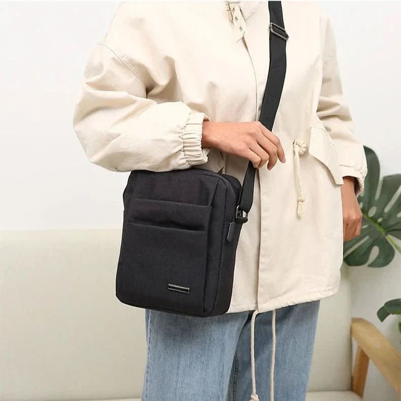 METROSAFE – Borsa a Spalla Impermeabile da Uomo con Design Antifurto