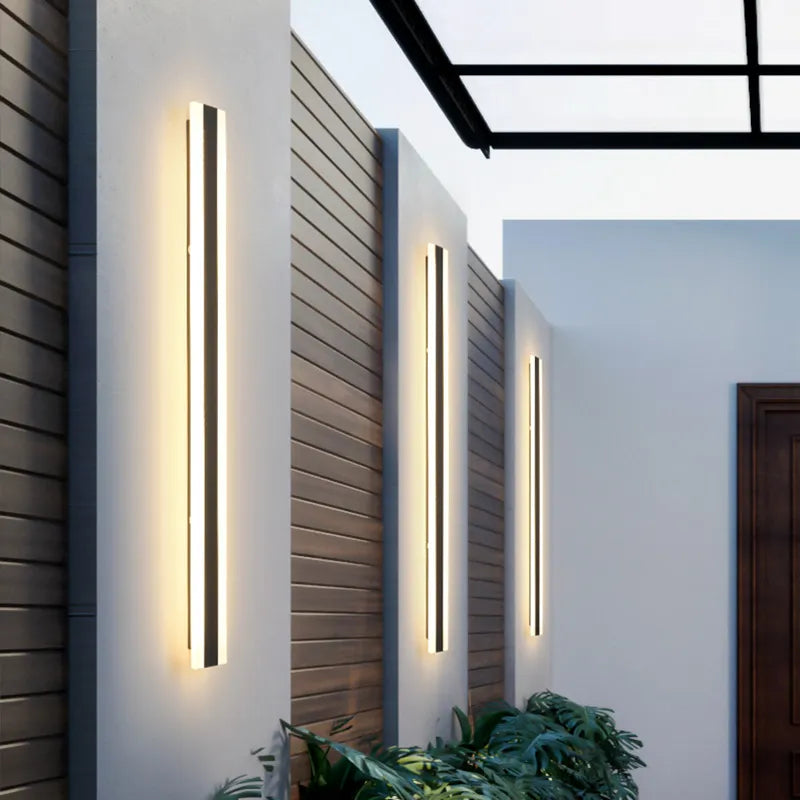 Lampada da parete LED impermeabile per esterni | Design moderno per giardino, terrazza e facciata | Impermeabile IP65 | Efficiente dal punto di vista energetico | Brehn