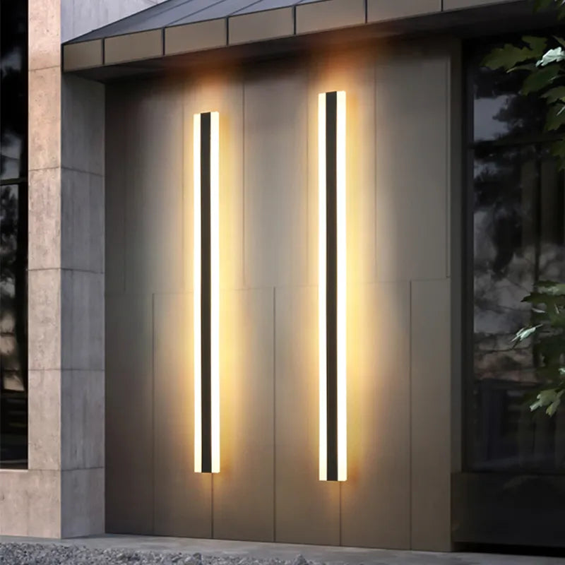 Lampada da parete LED impermeabile per esterni | Design moderno per giardino, terrazza e facciata | Impermeabile IP65 | Efficiente dal punto di vista energetico | Brehn