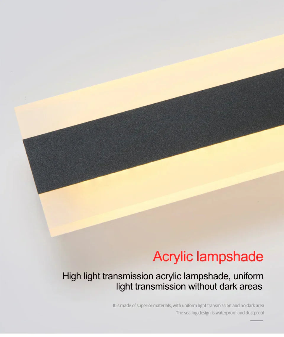 Lampada da parete LED impermeabile per esterni | Design moderno per giardino, terrazza e facciata | Impermeabile IP65 | Efficiente dal punto di vista energetico | Brehn
