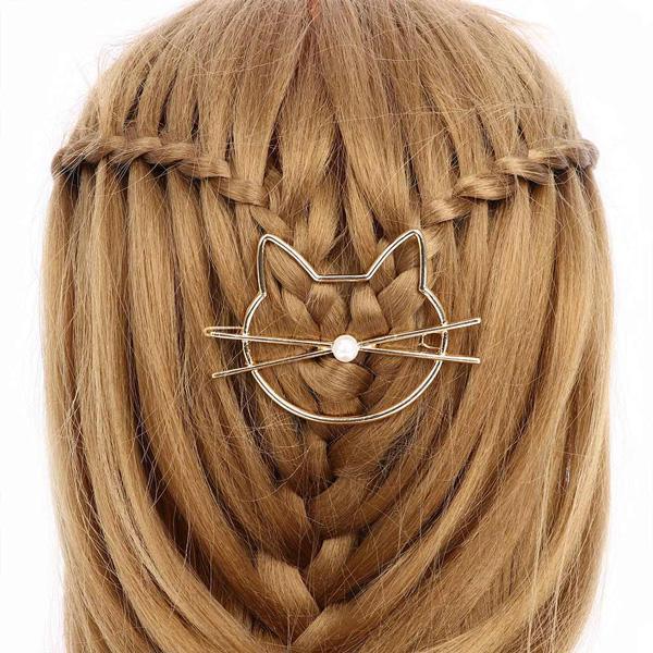 Spilla per Capelli Gatto con Baffi