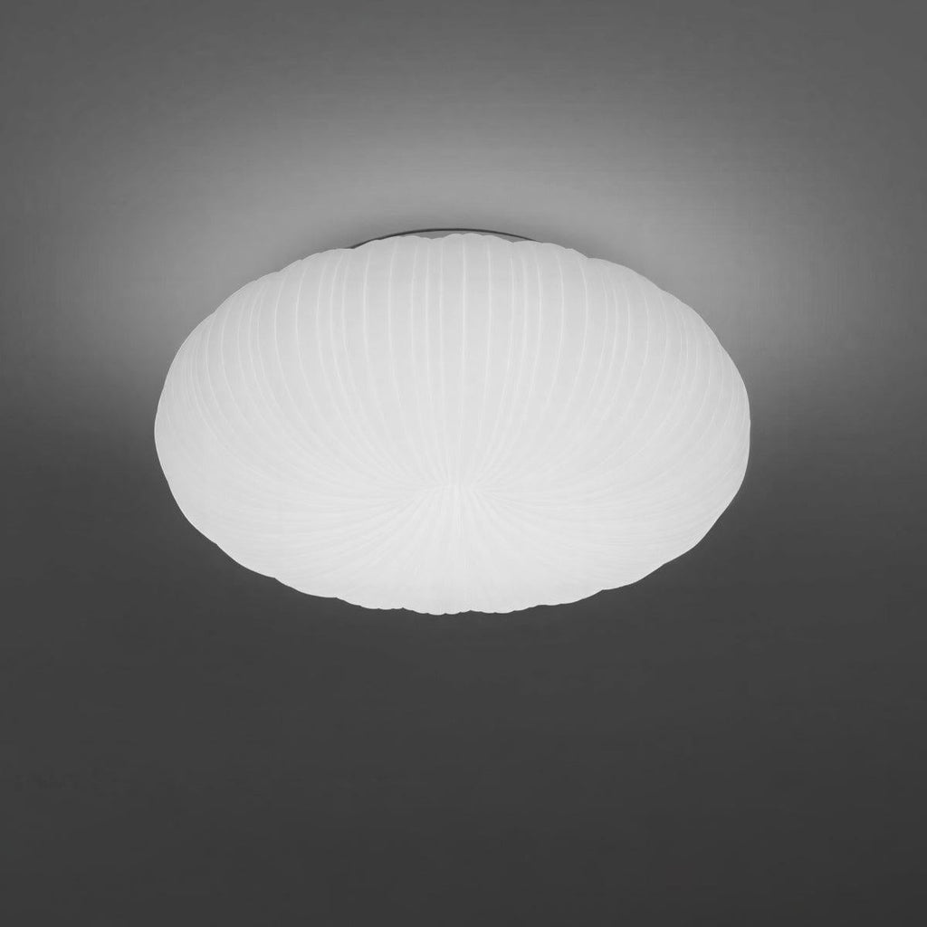 Lampada da soffitto a donut bianca con controllo remoto dimmerabile