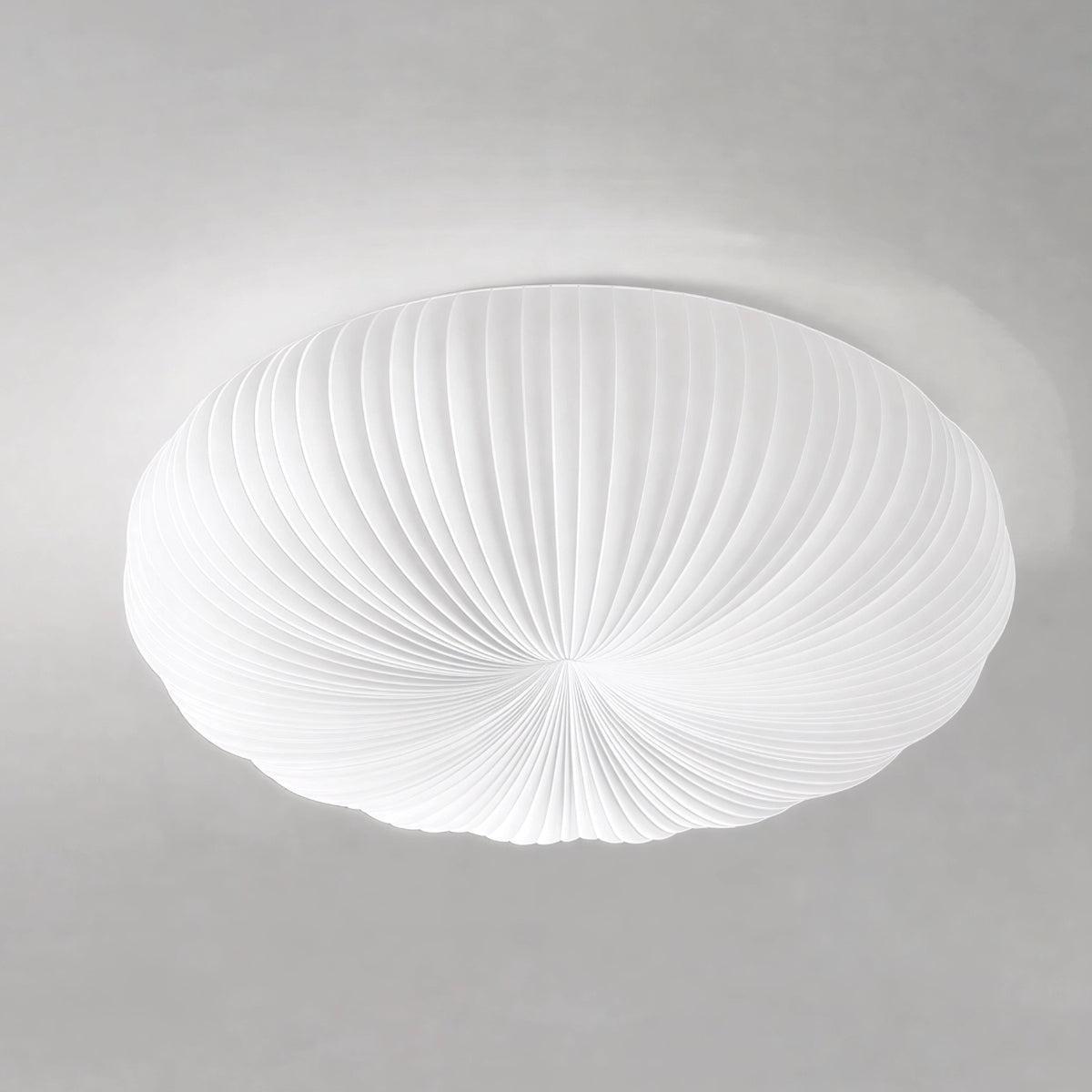 Lampada da soffitto a donut bianca con controllo remoto dimmerabile