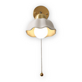 FleurLume – Lampada da Parete in Bianco e Oro con Design Floreale Francese Classico per Camera da Letto