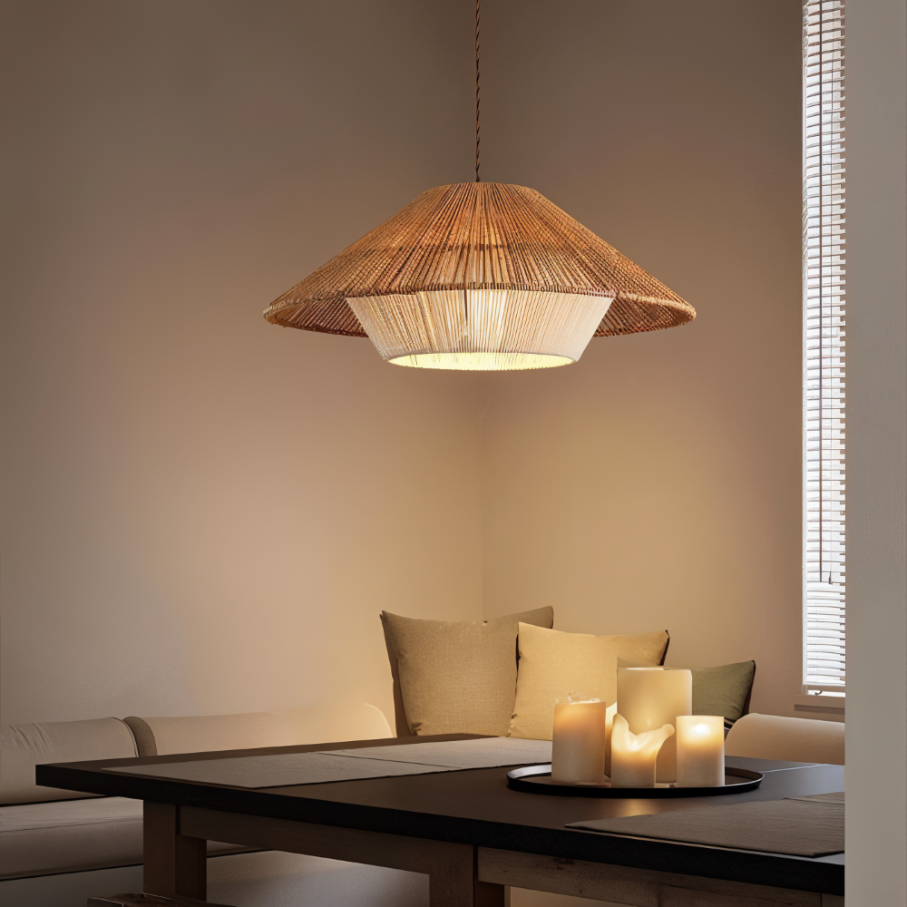 Zenboku – Lampada a soffitto ispirata al Giappone in stile Wabi-Sabi