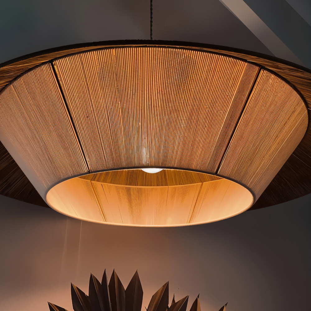 Zenboku – Lampada a soffitto ispirata al Giappone in stile Wabi-Sabi