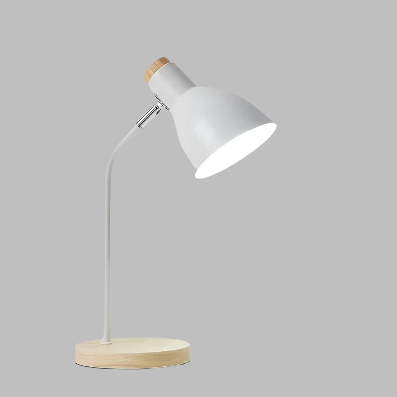 Lampada da tavolo in legno – Lampada da scrivania creativa scandinava in legno e metallo