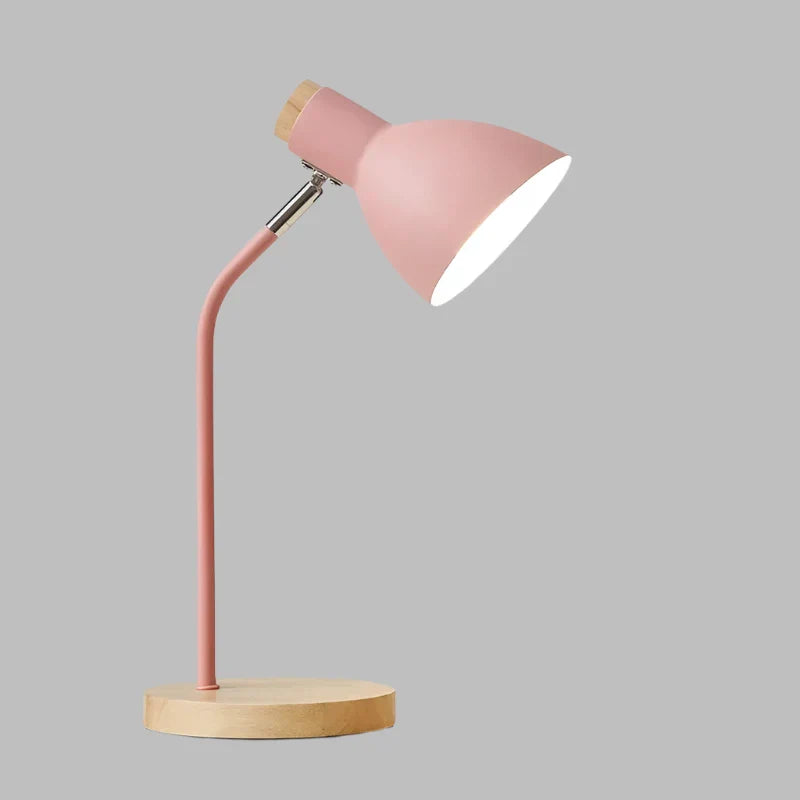 Lampada da tavolo in legno – Lampada da scrivania creativa scandinava in legno e metallo