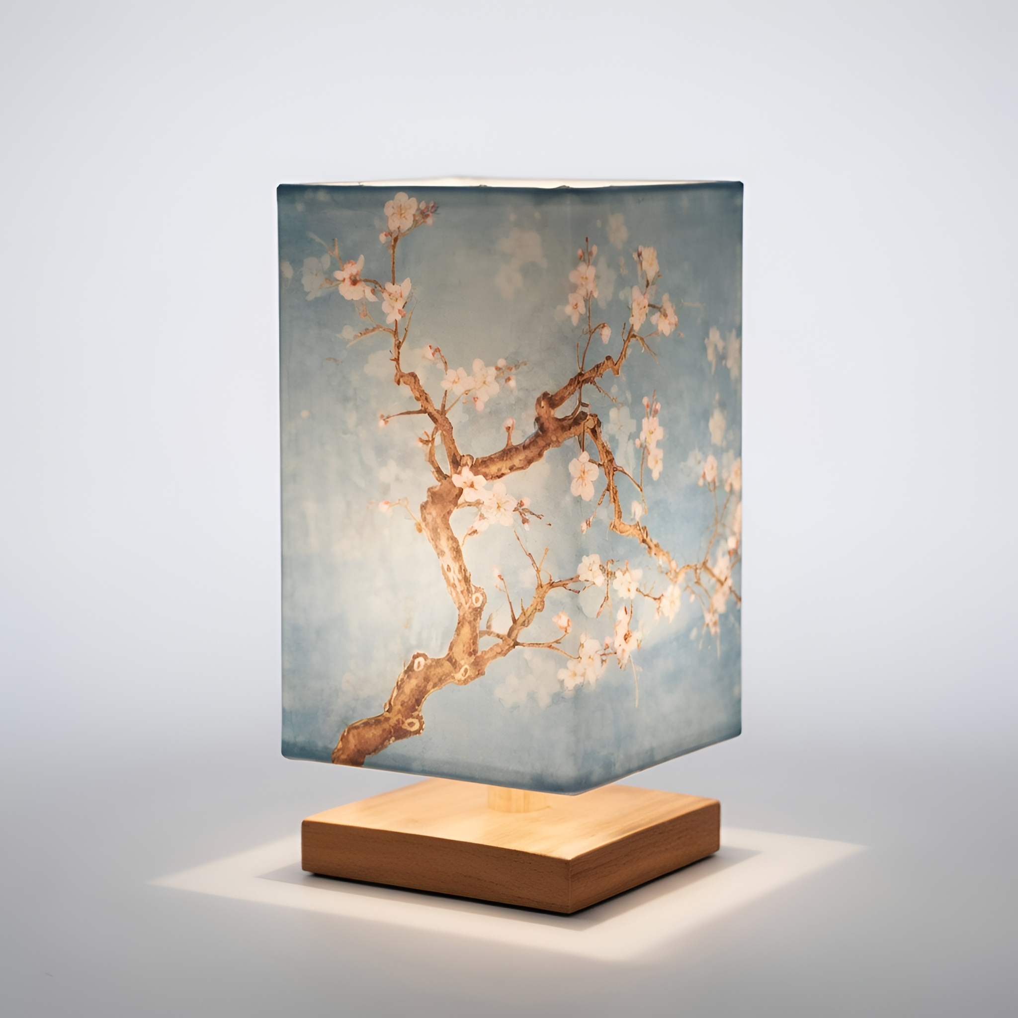 Emmett - Lampada LED in legno in stile giapponese