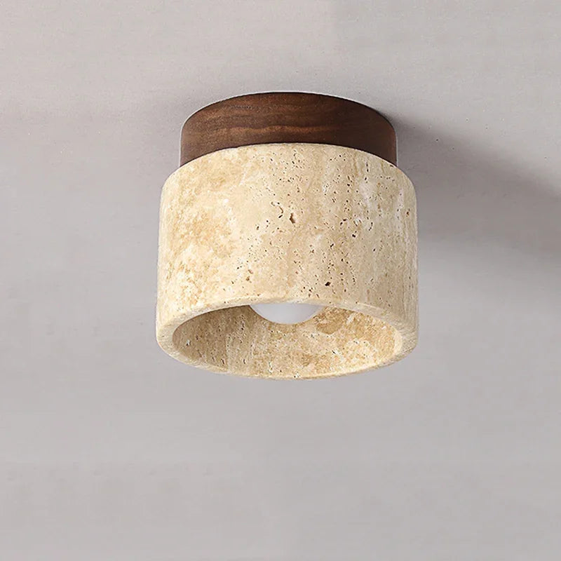 ZenAura – Lampada da soffitto giapponese in design color crema