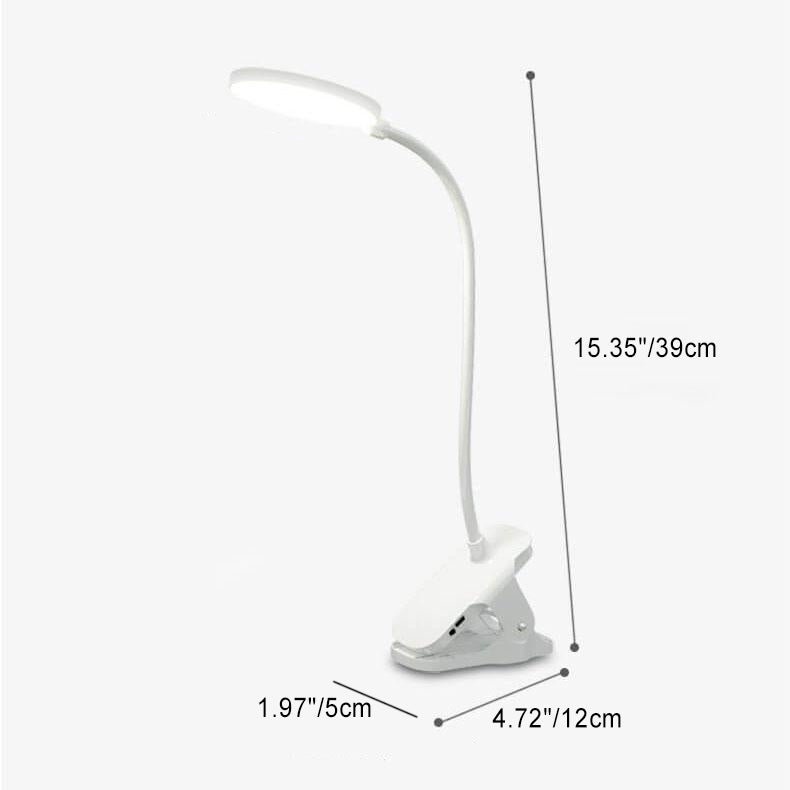 Lampada da scrivania LED clip ricaricabile con protezione per gli occhi Luce notturna
