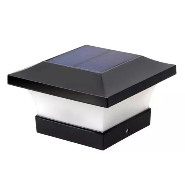 Lampada da Parete Solare da Esterno con Scocca Nera Quadrata