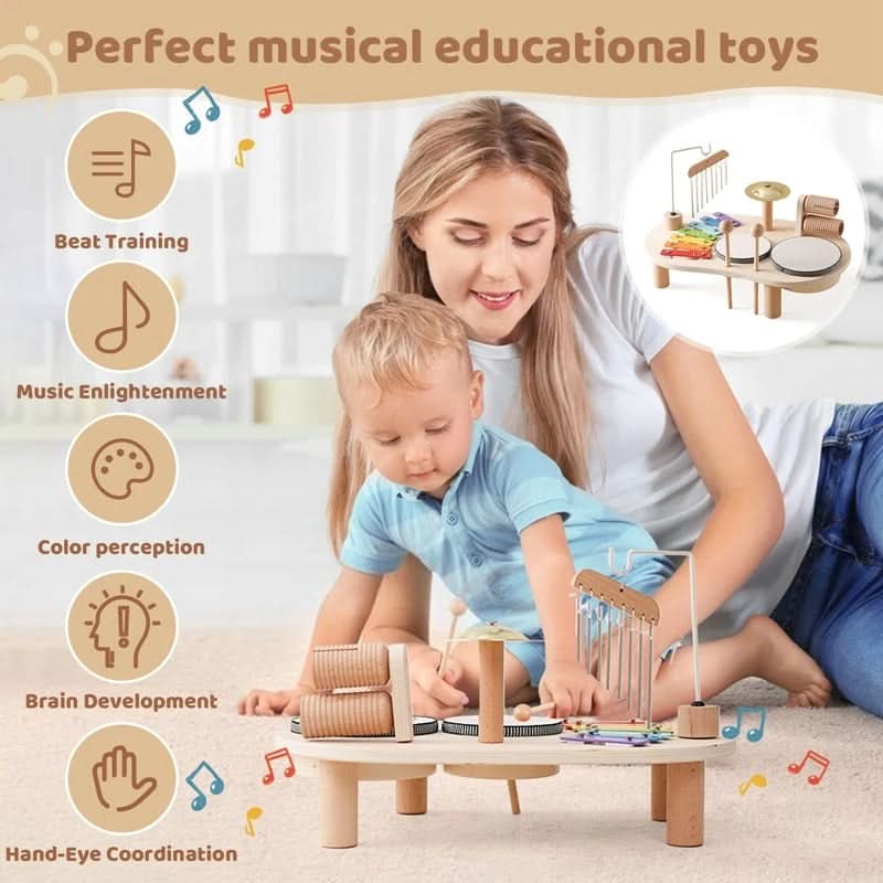 MELODINY SET – Giocattolo musicale in legno per bebè creativi a partire da 12 mesi