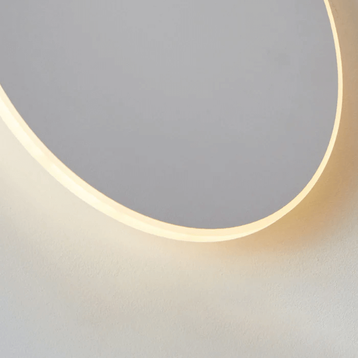 Lampada da Parete LED Rotonda in Metallo per Esterni