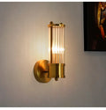 Lampada da Parete in Ottone e Cristallo per Interni Eleganti