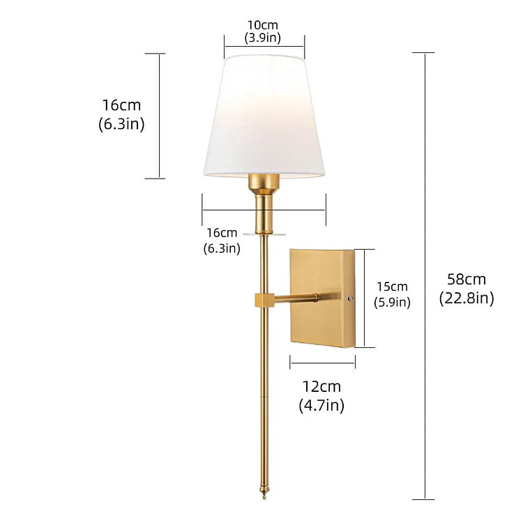 Elarisse | Luce da parete wireless ricaricabile con telecomando e design metallico moderno