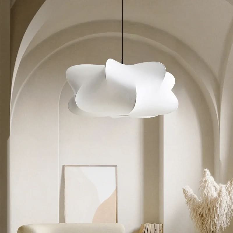 Lampada a Sospensione in Seta Giapponese Wabi Sabi