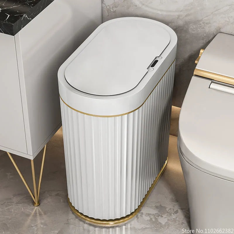 Cestino Smart con Sensore Senza Contatto per Bagno Moderno