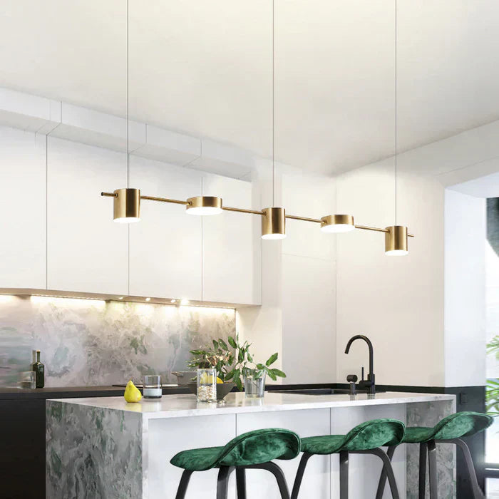 Arivelle | Lampadario LED in Alluminio Moderno Multi-Head in Nero o Oro