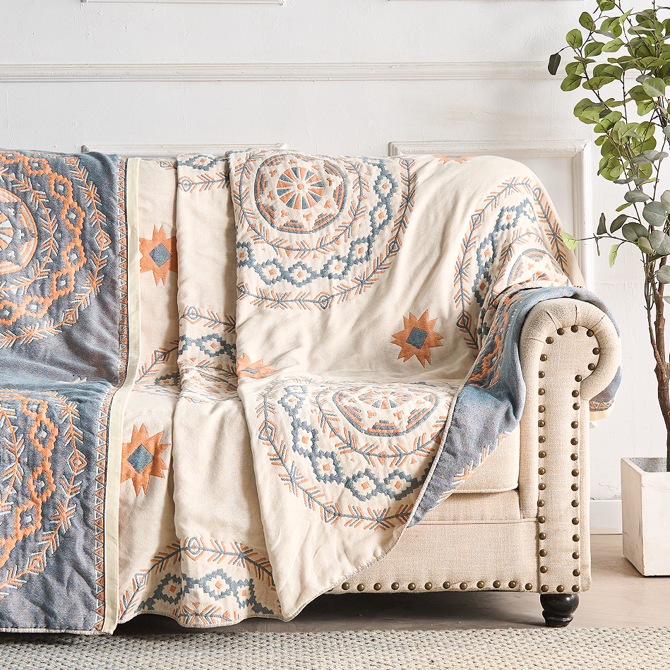 Coperta in Cotone Mandala per Decorazione della Casa