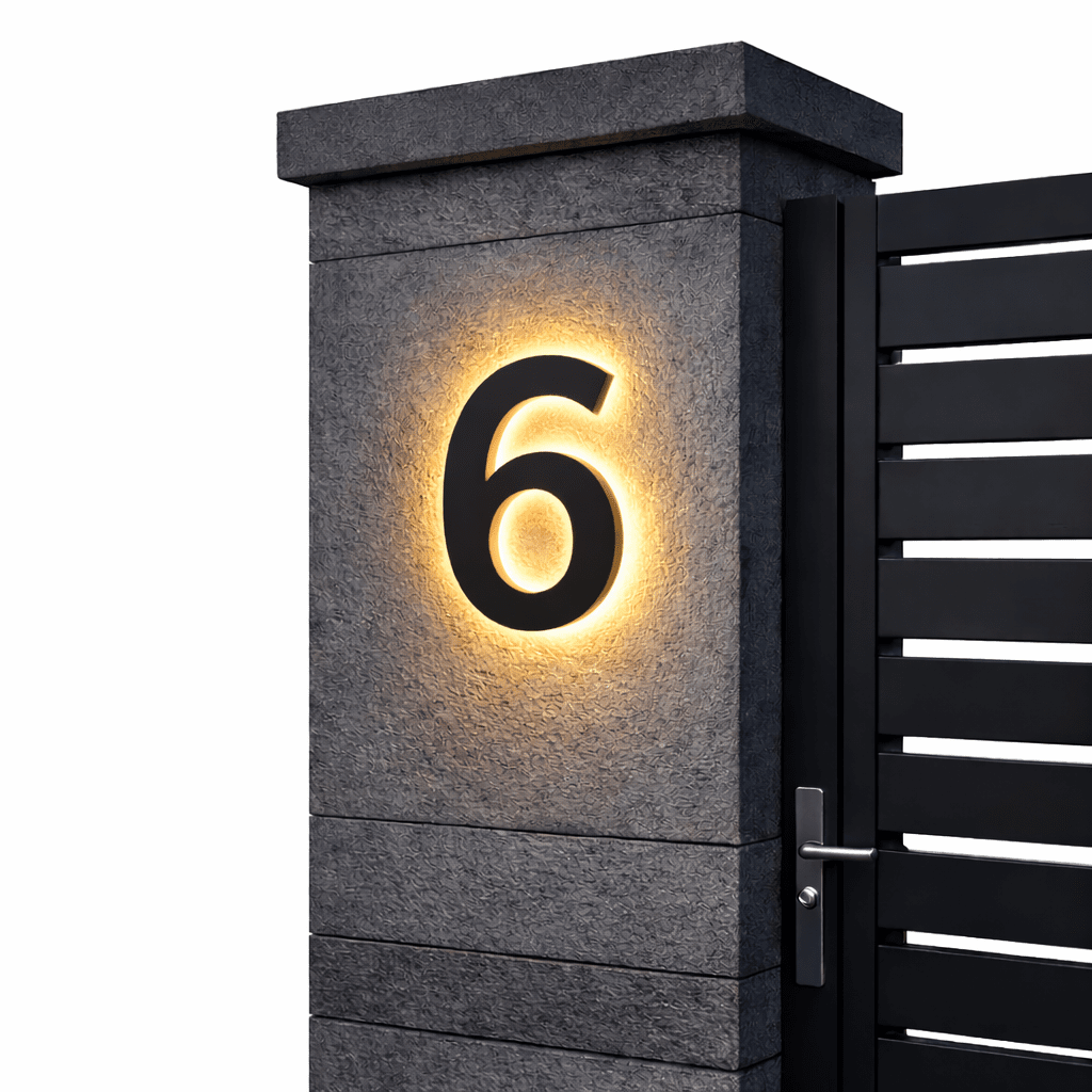 ADDRGLOW – Numeri civici LED personalizzabili per case moderne