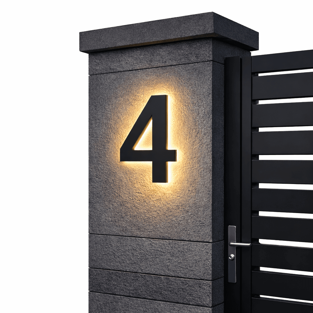 ADDRGLOW – Numeri civici LED personalizzabili per case moderne